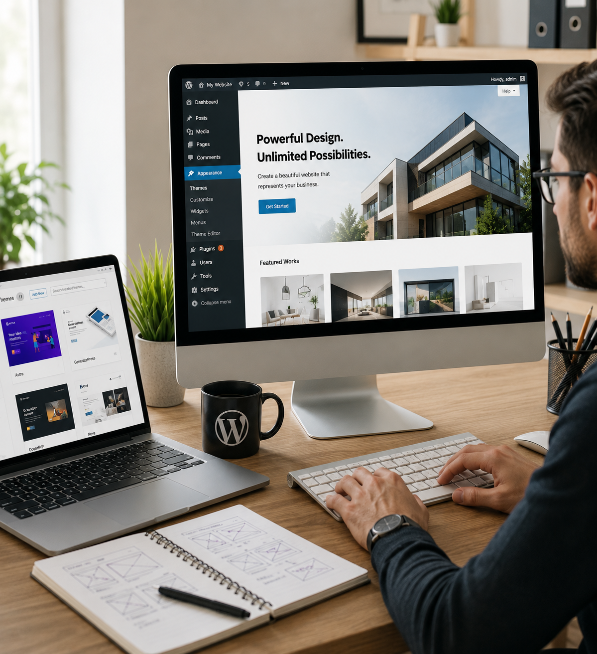 Website analytics and business dashboard